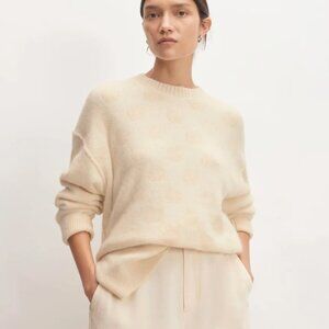 Everlane The Alpaca Polka Dot Oversized Crew XS